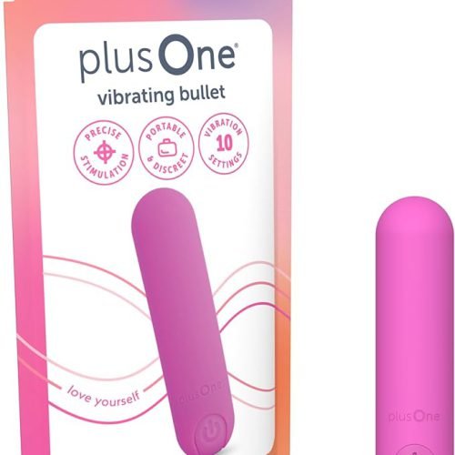 plusOne Bullet Vibrator for Women - Silicone Mini Vibrator, Pink Mini